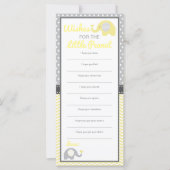 Carte de voeux, Eléphant, Couleur ÉDITABLE (Devant)