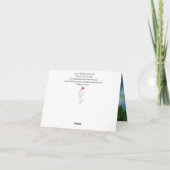 Carte de voeux Eléphants mignons et colorés (Dos)