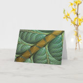 Carte de voeux "embranchée" de fractale (Fleur jaune)