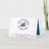 Carte de voeux EMBRASÉE de FOI (Dos)