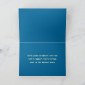 Carte de voeux EMBRASÉE de FOI (Intérieur)