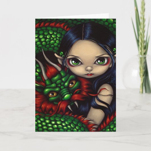Carte de voeux "Emerald Guardian" (Devant)