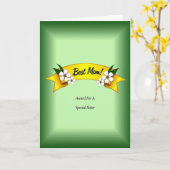 Carte de vœux Emerald Meilleure Maman (Fleur jaune)