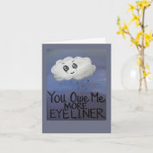 Carte de voeux Emo Cloud (Fleur jaune)
