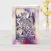 Carte de voeux Empress Tarot Card (Fleur jaune)