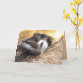 Carte de voeux Emu Bird (Fleur jaune)