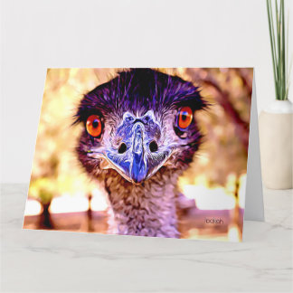 Carte de voeux Emu Giant Art