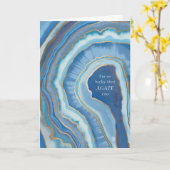 Carte de vœux en agate I'm So Lucky Geode (Fleur jaune)