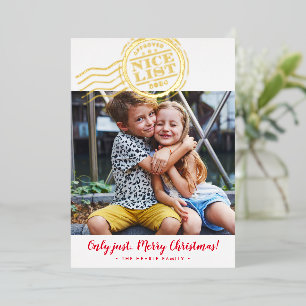 Carte De Vœux En Aluminium 2023 FUN CHRISTMAS PHOTO mignonette enfants Nice L