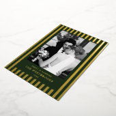 Carte De Vœux En Aluminium À feuillage persistant bandes (Rotation)