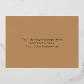 Carte De Vœux En Aluminium À feuillage persistant Pine Cones Bonnes Fêtes rus (Verso)