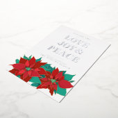 Carte De Vœux En Aluminium AIMER JOIE & PAIX Joyeux Noël (Rotation)