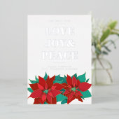 Carte De Vœux En Aluminium AIMER JOIE & PAIX Joyeux Noël (Debout devant)