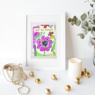 Carte De Vœux En Aluminium Ajouter notre dessin de bébé photo mignonne Stepmè