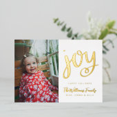 Carte De Vœux En Aluminium AJOUTER VOTRE PHOTO | La Saison D'Être Jolly (Debout devant)