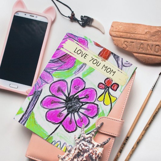 Carte De Vœux En Aluminium Ajoutez notre dessin et photo personnalisé Fête de