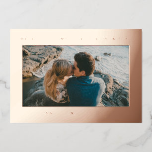 Carte De Vœux En Aluminium AJOUTEZ VOTRE PHOTO Joyeux Noël et Bonne Année