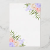 Carte De Vœux En Aluminium Anglais Country Garden Foil Faire-part de mariage (Verso)