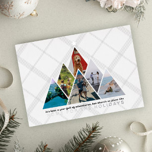 Carte De Vœux En Aluminium Année du voyage Photo Collage Accueil pour les Fêt