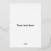 Carte De Vœux En Aluminium Anniversaire du baseball (Verso)