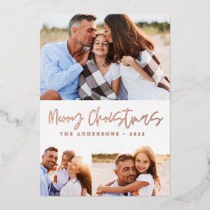 Carte De Vœux En Aluminium Aquarelle cookie de Noël boissons bonbons 3 photo