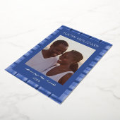 Carte De Vœux En Aluminium Aquarelle plaqué photo personnalisée artisanale Ha (Rotation)