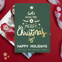 Arbre de Noël Green Fun Gold Nous vous souhaitons