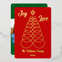 Arbre de Noël Red-Joy&Love-Amour Infini-Photo