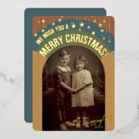 Arc de Noël Retro Sépia du milieu du siècle