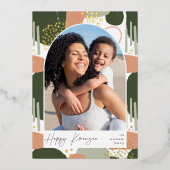 Carte De Vœux En Aluminium Arch Boho | Photo verticale Kwanzaa (Recto)