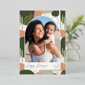 Carte De Vœux En Aluminium Arch Boho | Photo verticale Kwanzaa (Debout devant)