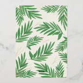 Carte De Vœux En Aluminium Arch botanique moderne de verdure Photo (Verso)