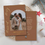Carte De Vœux En Aluminium Arch Photo Joyeux Marié Mariage Noël Or<br><div class="desc">Budget Simple Élégant à la main "Marié Joyeux" 2 Fiançailles photo Carte de remerciements pour minimaliste | Carte de Mariage de Merci de script de calligraphie | Ces cartes de remerciement sont le moyen parfait de faire connaître à vos invités combien ils veulent vous dire. Il est doté d'une excellente...</div>