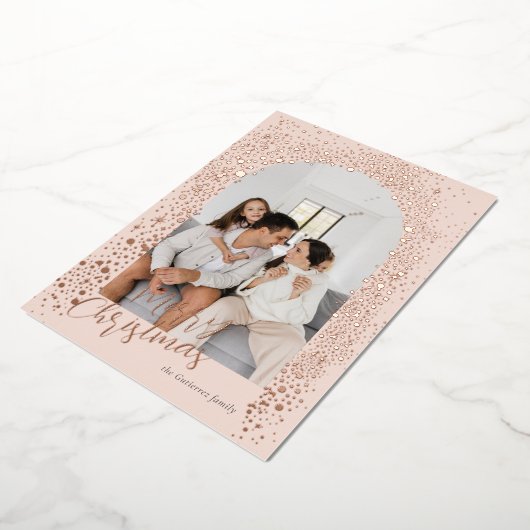 Carte De Vœux En Aluminium Arche rose vif (Rotation)