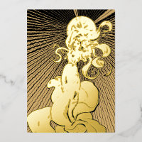 Art Nouveau Fille Avec Étoile Lumière