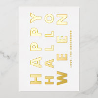 Audacieuse Typographie moderne Blanc Joyeux Hallow