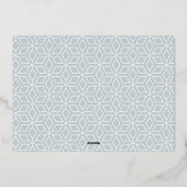 Carte De Vœux En Aluminium Autographe | Joyeuses fêtes photo horizontale (Verso)