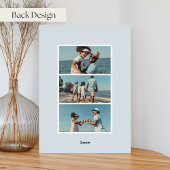 Carte De Vœux En Aluminium Bande côtière | Noël photo verticale