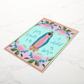 Carte De Vœux En Aluminium Beau Noël chrétien Bébé Jésus (Rotation)