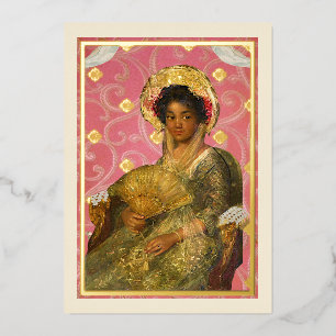 Carte De Vœux En Aluminium Beauté d'art raffiné pour la Saint-Valentin