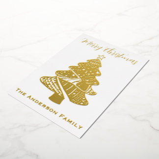 Carte De Vœux En Aluminium Beautiful Christmas Tree