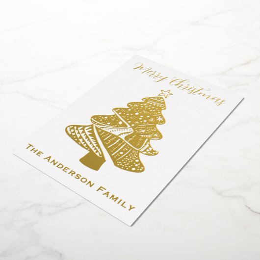 Carte De Vœux En Aluminium Beautiful Christmas Tree (Rotation)