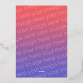 Carte De Vœux En Aluminium Belle âne d'action de grâces (Verso)