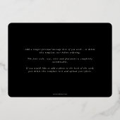 Carte De Vœux En Aluminium Berry rouge noir + Eucalyptus Photo de Noël (Verso)