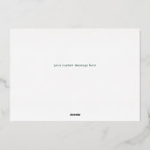 Carte De Vœux En Aluminium Black Bright Stripes and Scallops Landscape Photo (Verso)