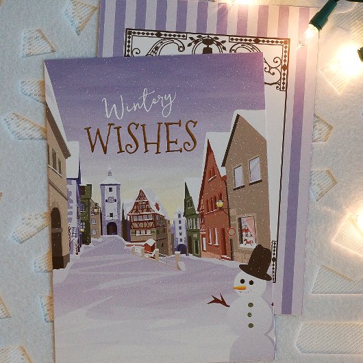 Carte De Vœux En Aluminium Bleu, Blanc, Or Allemagne Bavaria Company