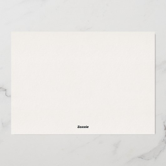 Carte De Vœux En Aluminium Boho hiver Floral long message Noël (Verso)