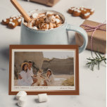 Carte De Vœux En Aluminium Boho moderne minimaliste Brown 1 photo Real<br><div class="desc">image par freepik.com</div>