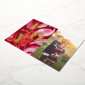 Carte De Vœux En Aluminium Bold Rose et Red Joy (Rotation)
