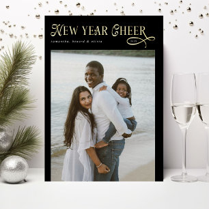 Carte De Vœux En Aluminium Bonne Année Cheer Modern Family 4 Collage de Photo
